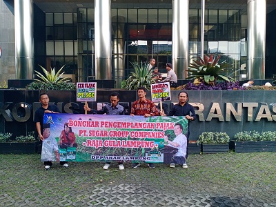 Terkait Laporan Pengemplangan Pajak PT SGC, AKAR Lampung Jadi Atensi KPK