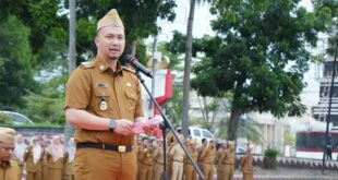 Momen Apel Terakhir Sebagai Plt Bupati, Pandu Kesuma Dewangsa Ingatkan ASN Tidak Terpecah Karena Beda Pandangan Politik