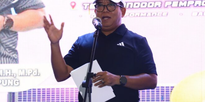 Buka Kegiatan Entertennis 2024, PJ Gubernur Lampung : Olahraga Adalah Sarana Yang Efektif Untuk Membangun Karakter dan Disiplin