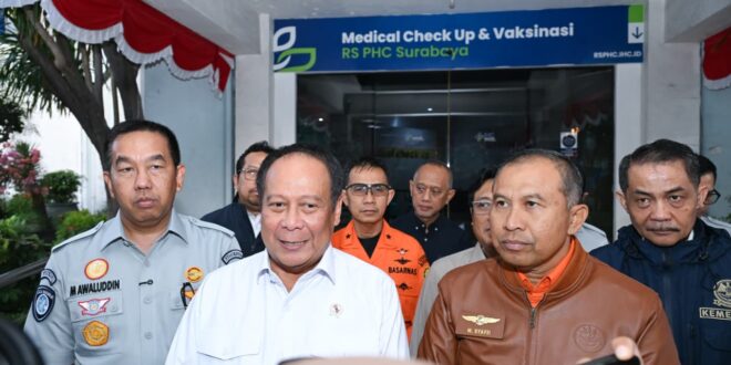 Dirut Jasa Raharja Dampingi Wamenhub Tinjau Penanganan Korban KM Mutiara Sentosa II di RS PHC Surabaya