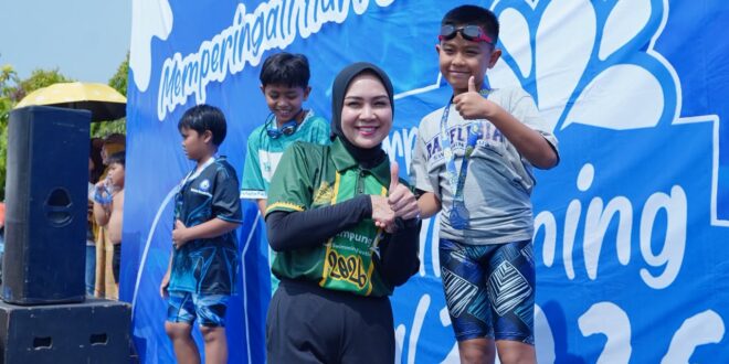 Wulan Mirza Buka Lampung Fun Swimming Festival 2026, Dorong Anak Lampung Tumbuh Sehat dan Percaya Diri